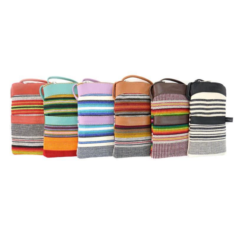 Fabric & Leather Phone Pouch