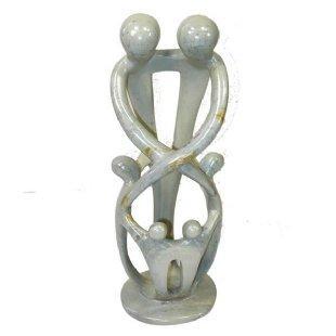 Family Natural Soapstone Sculpture