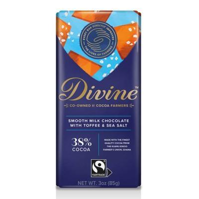 Divine Chocolate on white background