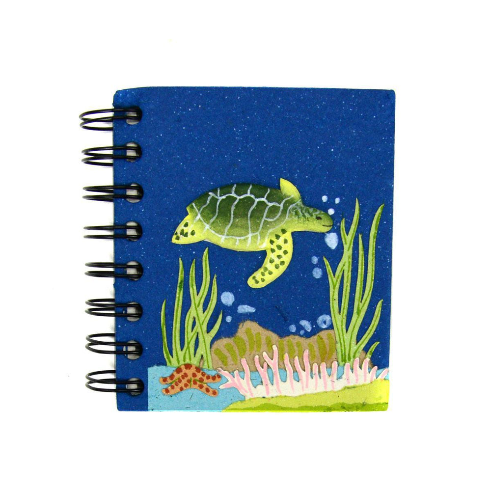 small journal with a sea turtle.