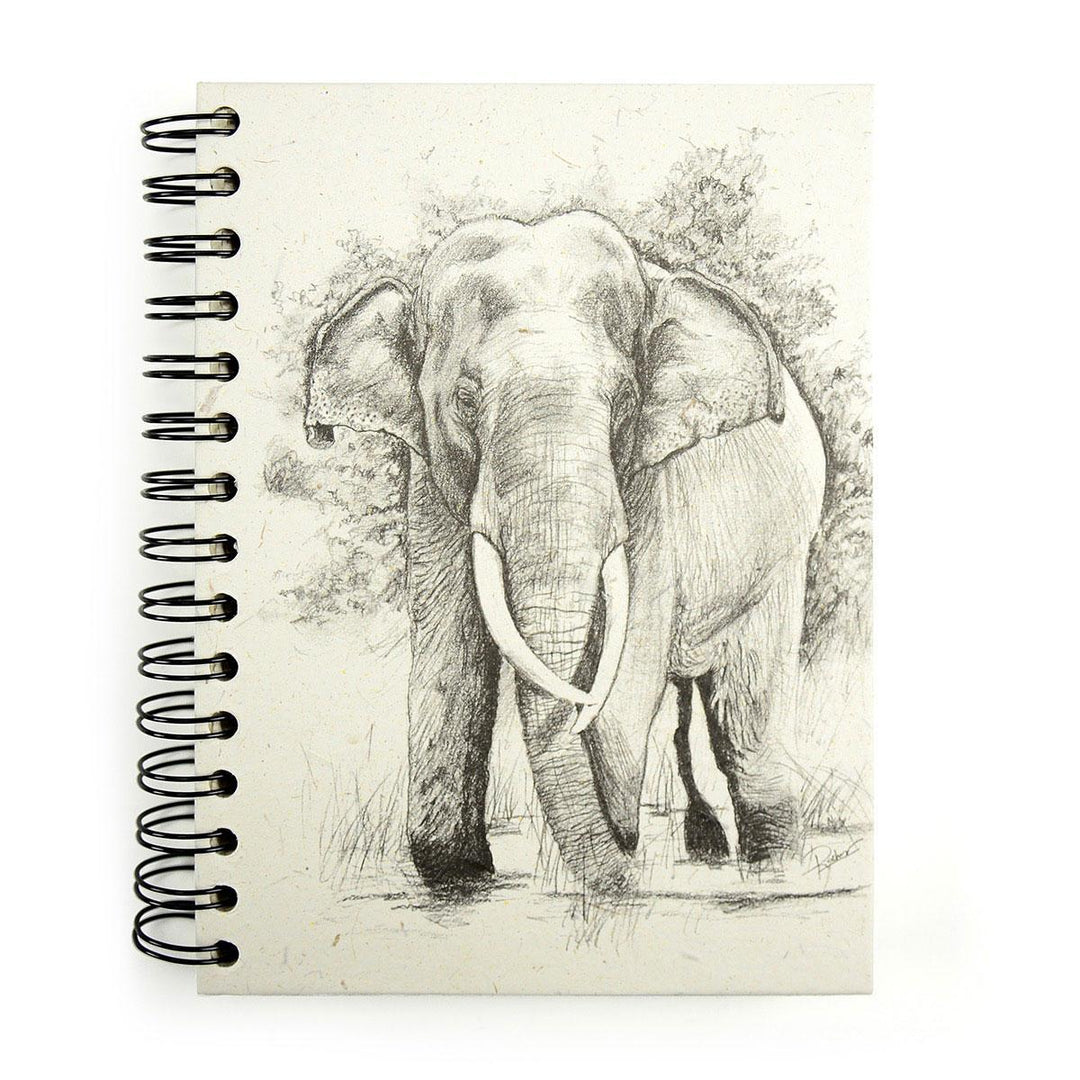 Mr. Ellie Pooh notebook with tusker sketch