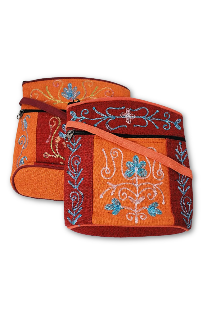 Oval Bottom Passport Bag