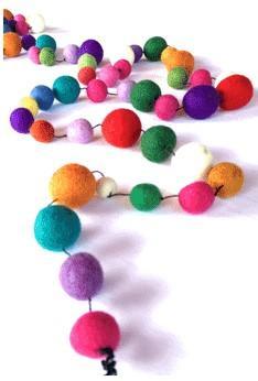 Felt Ball Garland