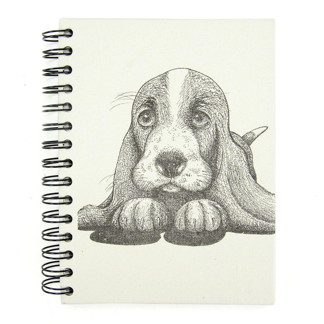 Mr. Ellie pooh with a sketched basset hound