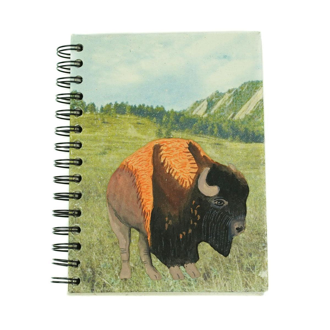 Mr. ellie pooh notebook with a bison