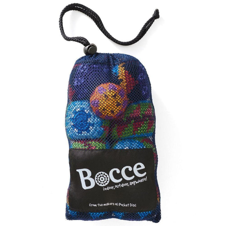 Bocce ball set on a white background