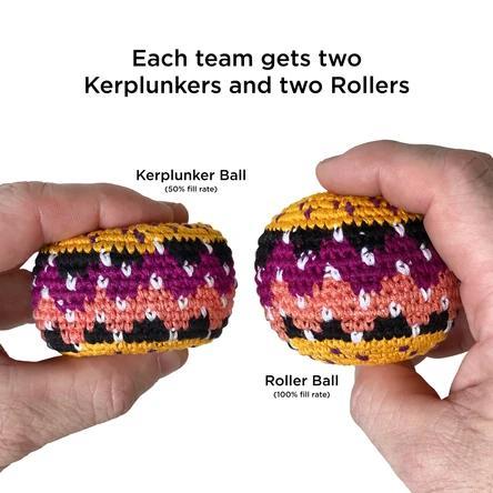 a photo of a kerplunker ball and a roller ball