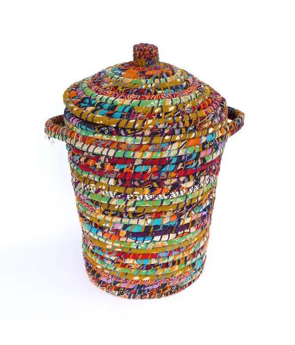 sari hamper on a white background