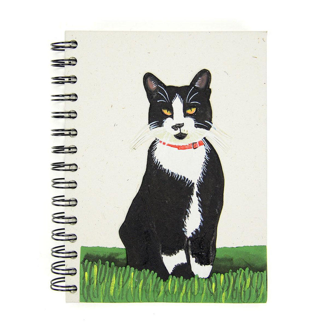 Mr. Ellie Pooh notebook with a cat