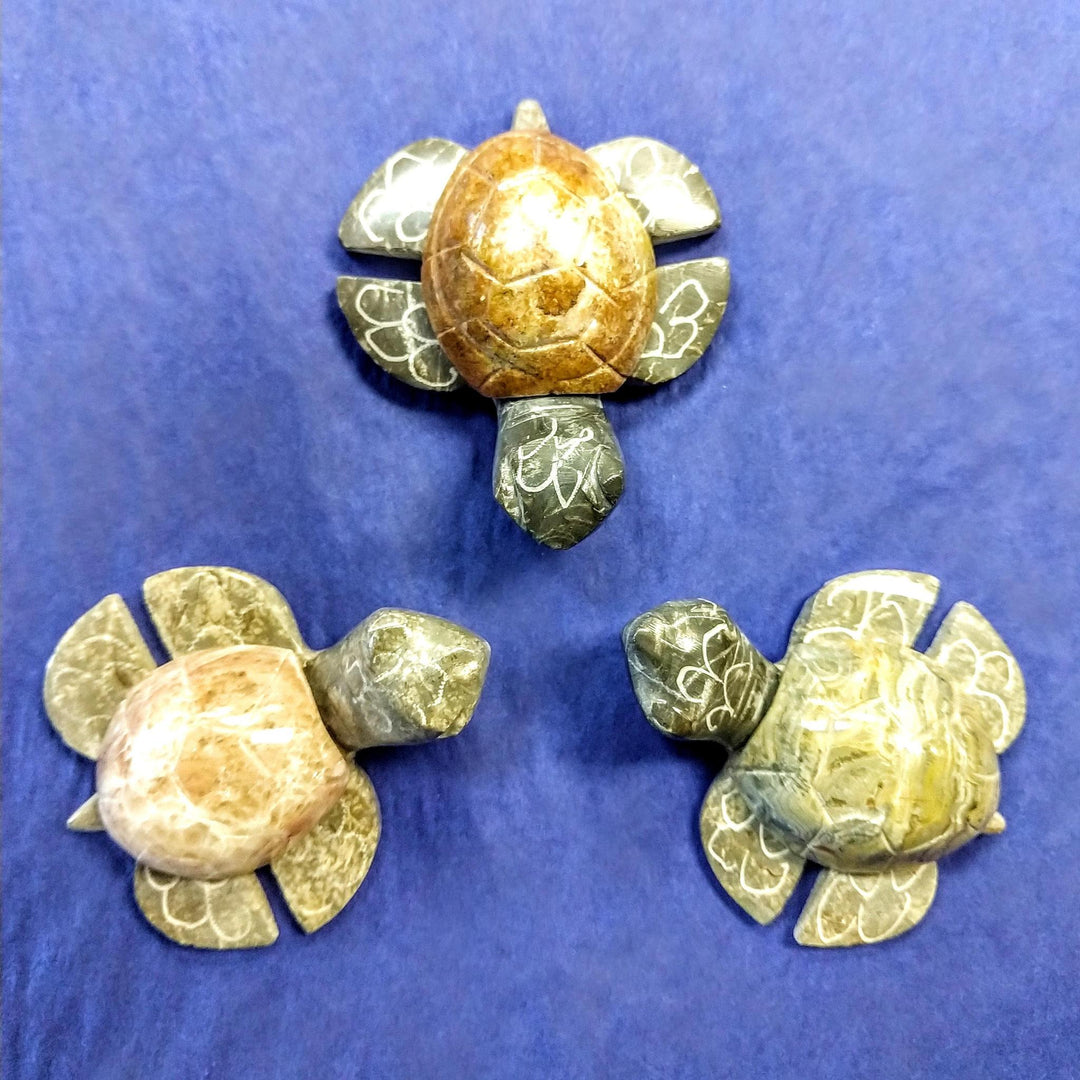 Marble & Onyx Turtle