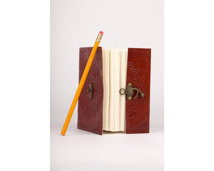 Endless Knot Leather Journal