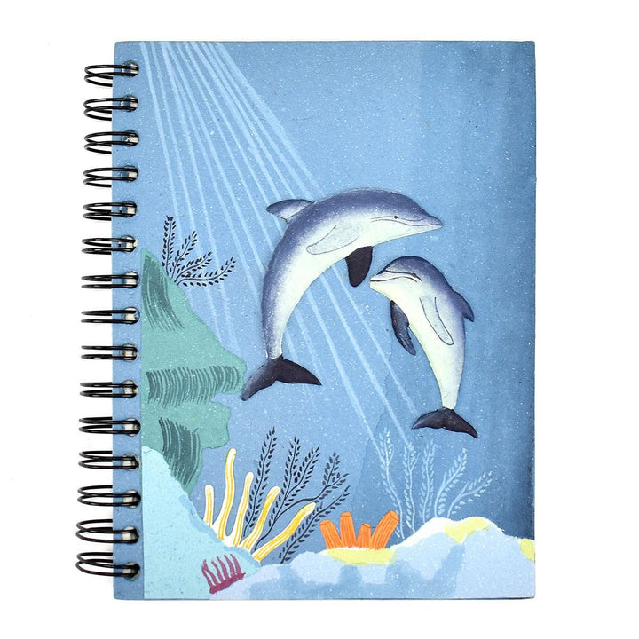 Mr. Ellie Pooh notebook with two dolphins