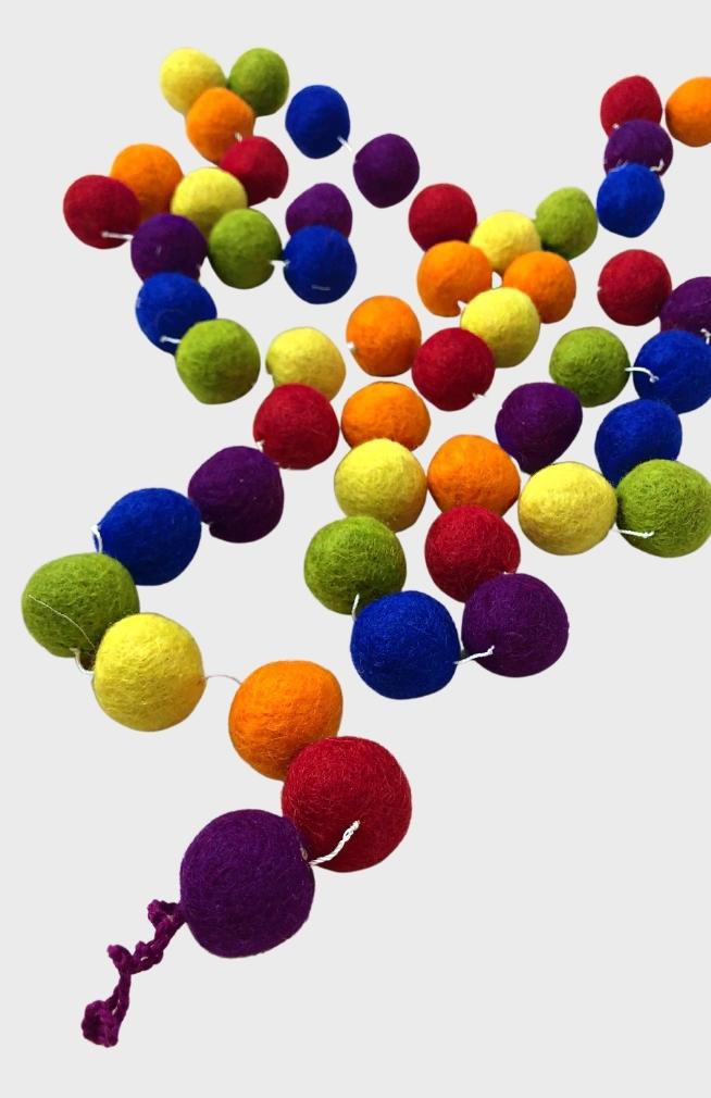 Felt Ball Garland