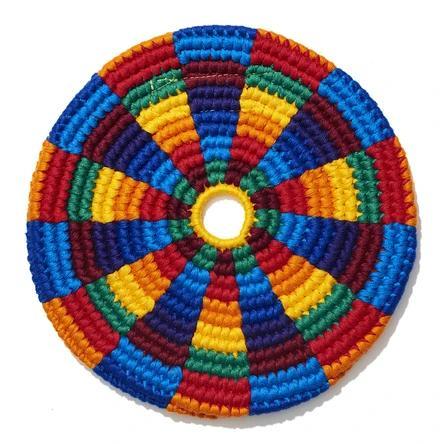 A flying disk on a white background