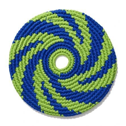 A flying disk on a white background