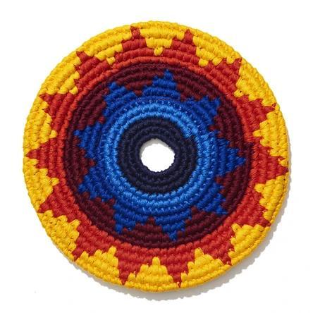A flying disk on a white background