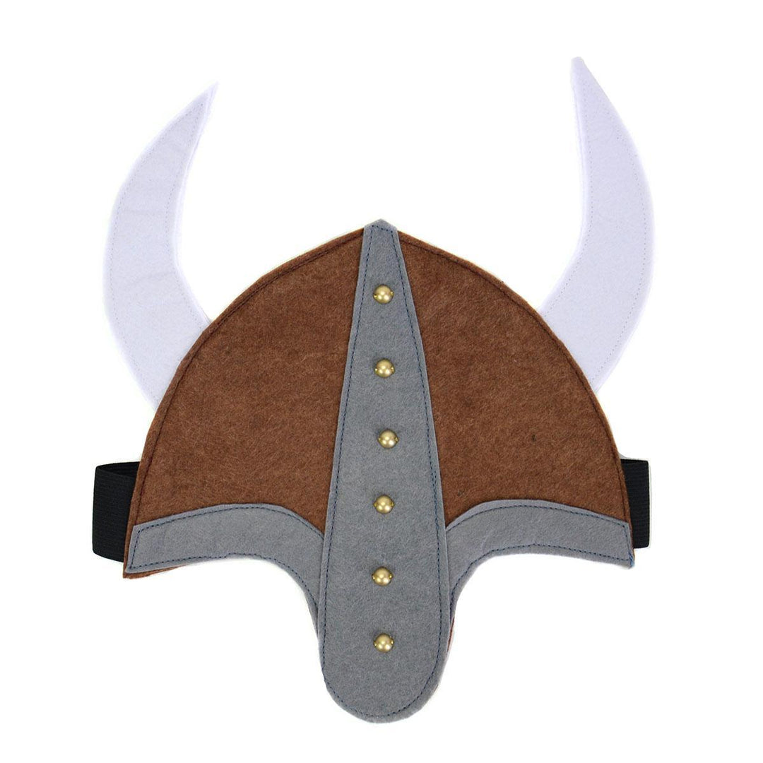 viking felt mask on white background