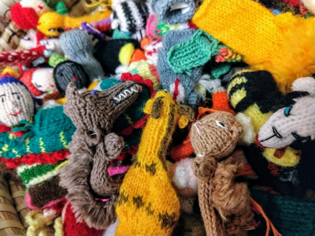 pile of various finger puppets