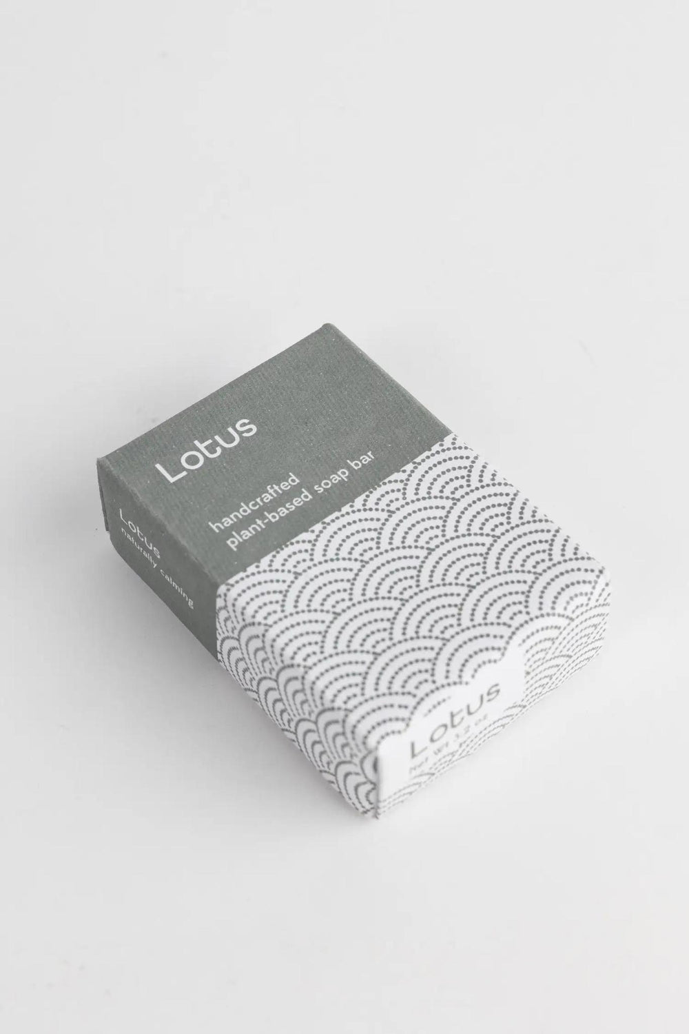 Lotus soap on a white background