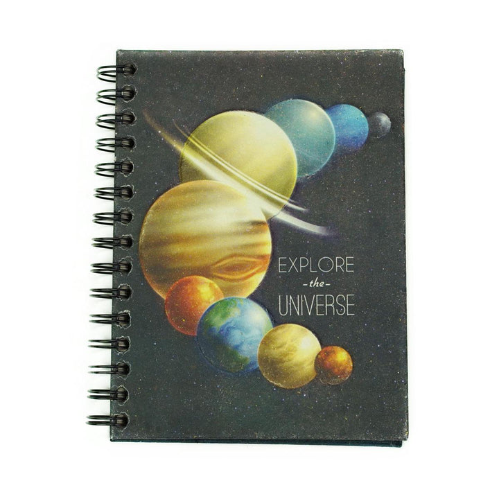 Mr. Ellie Pooh notebook with planets
