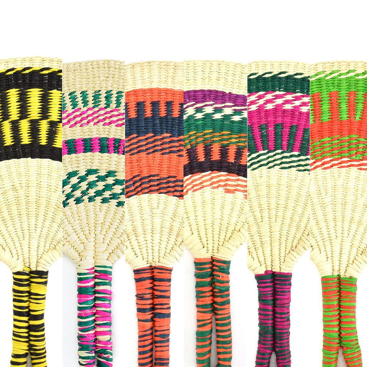 several straw fans